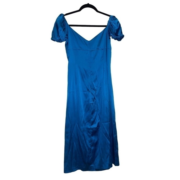 ALEXIS Cadiz Silk Dress in Capri Blue - Picture 8 of 13